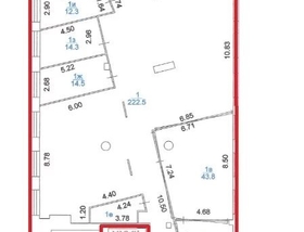 03 этаж - 383 м<sup>2</sup>